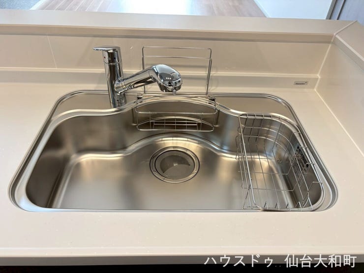 毎日のお手入れもラクなステンレスシンク
