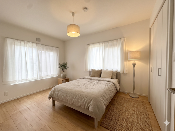 【Bedroom】こちらの画像はAIによる家具イメージです。お部屋の雰囲気を感じてみてください♪