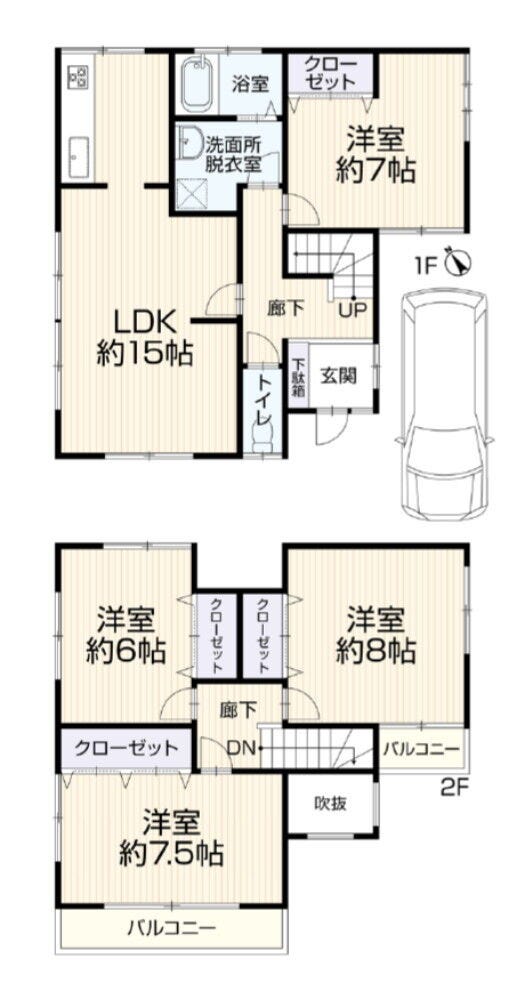【間取り】
□令和8年7月リフォーム完成予定
□お車1台駐車可能
□明石西ICまで車で約2分
□南西向き日当たり良好