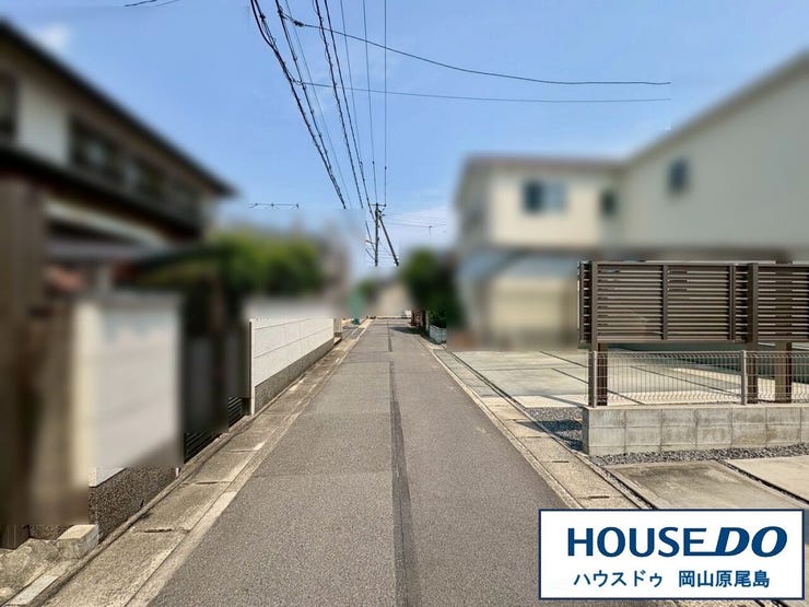 北側前面道路は約4.0mの幅員です。