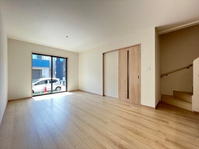 シンプルな内装だからこそ、お好みのインテリアが映える住空間です。