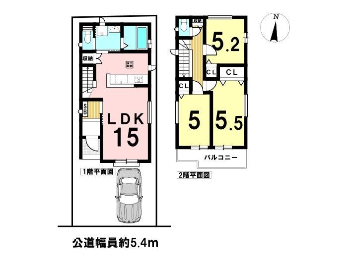 【間取り】
駐車1台可能。