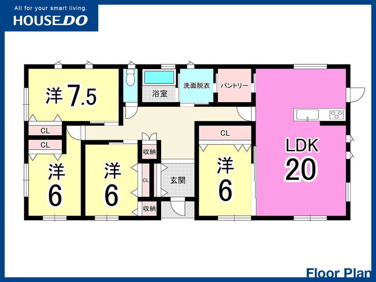 【間取り】
【オール電化】駐車場3台以上♪省エネ給湯器♪平屋建て♪全居室フローリング♪小学校まで徒歩10分圏内♪