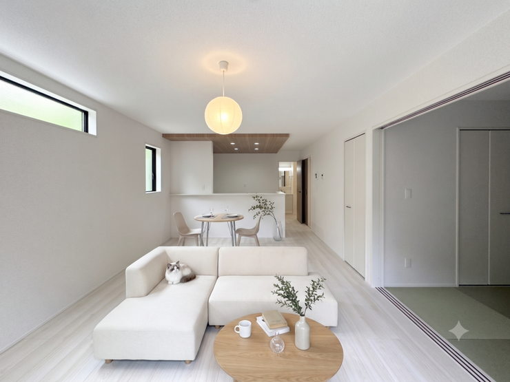 【Living】こちらの画像はAIによる家具イメージです。お部屋の雰囲気を感じてみてください♪