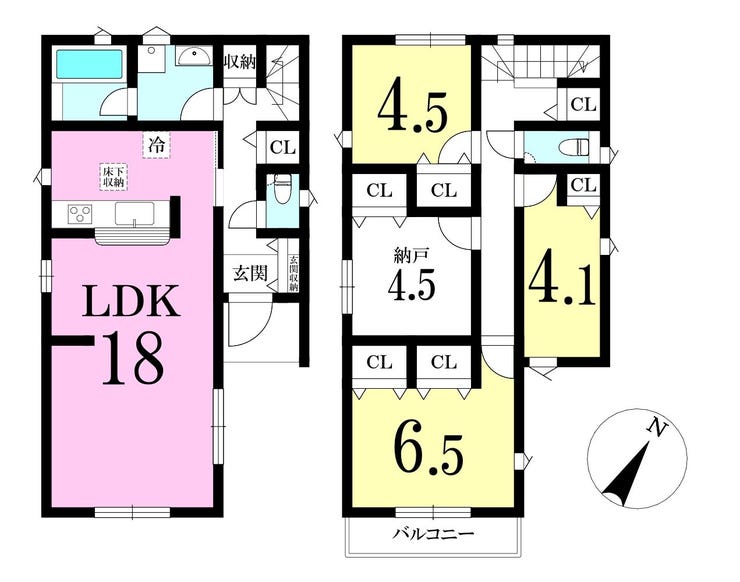 【間取り】
◎間取り図:1号棟