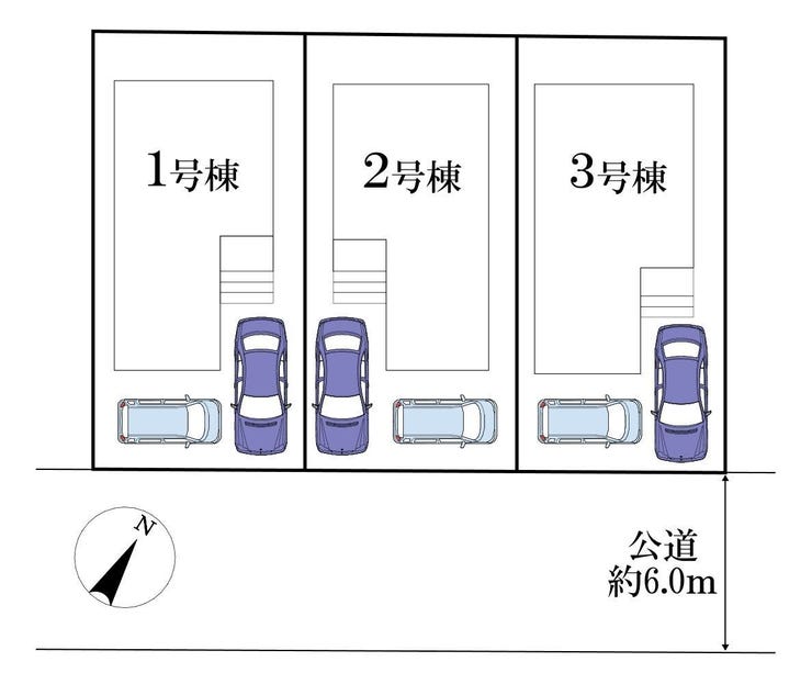 【外観】
◎区画図:2号棟