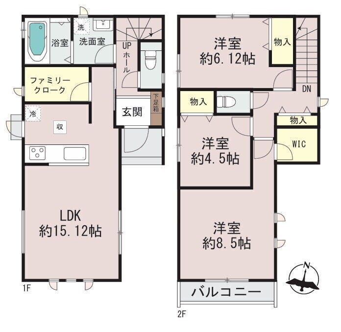 【間取り】
□JR西明石駅 山陽新幹線西明石駅 徒歩約13分
□食洗機・勝手口・WICつきの嬉しい仕様
□A号棟タタミコーナー・B号棟ファミリークロークあり♪
□小学校まで近く登下校も安心♪