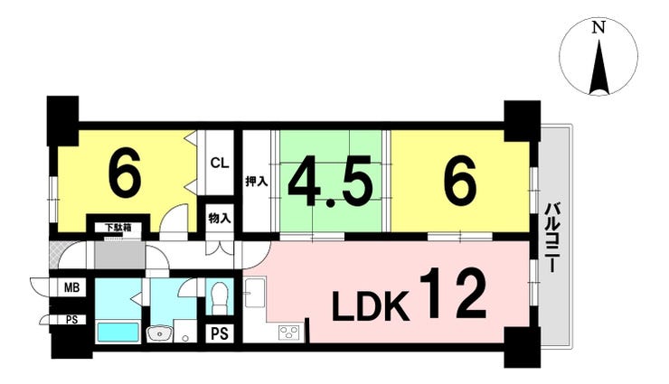 【間取り】
3LDKの間取り