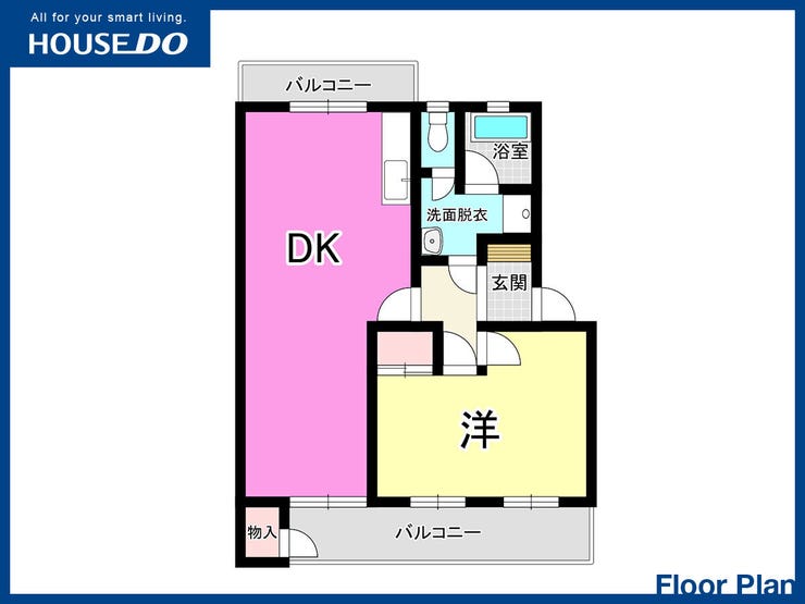 【間取り】
【ペット相談可】閑静な住宅街♪敷地内駐車場有♪スーパーまで徒歩5分圏内♪