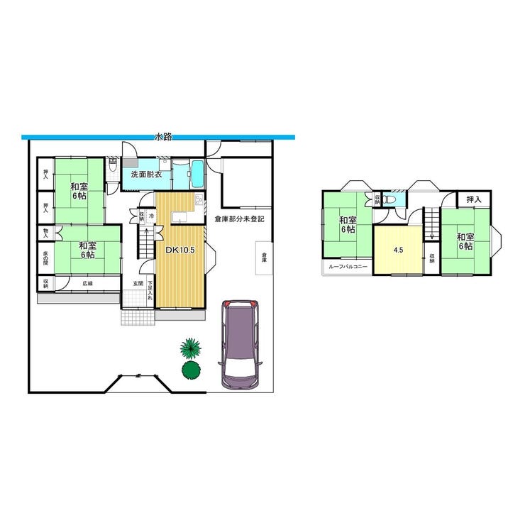 【間取り】
【間取り】5DK 土地:202平米 延床面積:120.38
