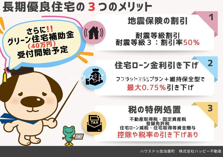 長期優良住宅の3つのメリット