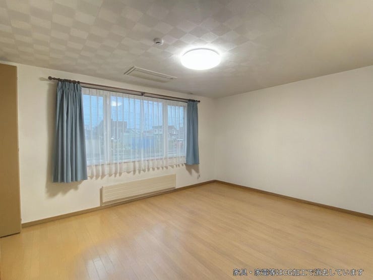 《洋室 1階》
約10帖のお部屋です。ゆとりある広さで主寝室にもおすすめ!
※こちらの写真はCG加工をしております。ご了承ください。