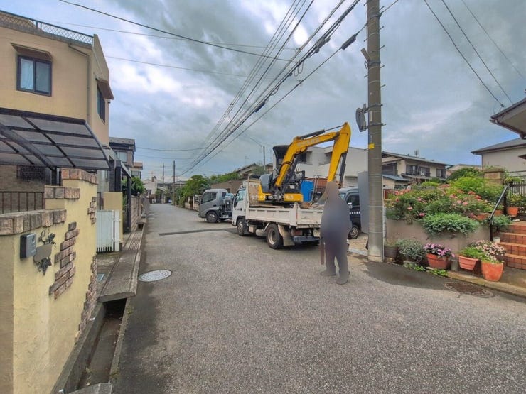 前面道路(7/13撮影)