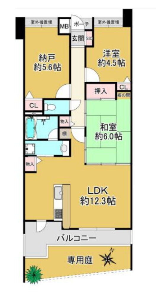 【間取り】
□令和8年5月下旬リフォーム完了
□専用庭付き
□人気の角部屋
□JR山陽本線「魚住駅」徒歩約5分