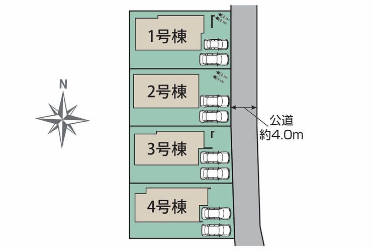 【区画図】
駐車2台可能♪