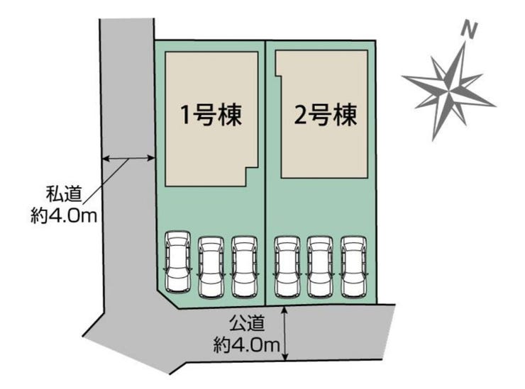 【区画図】
駐車3台可能♪