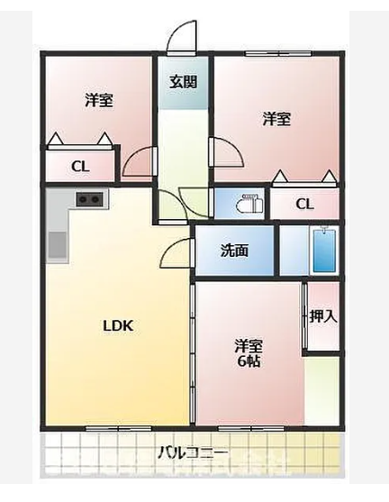 【間取り】
3LDKの間取りです