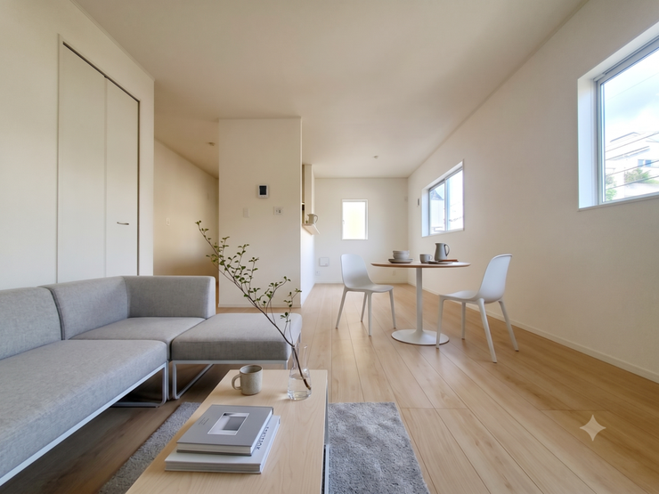 【Living】こちらの画像はAIによる家具イメージです。お部屋の雰囲気を感じてみてください♪