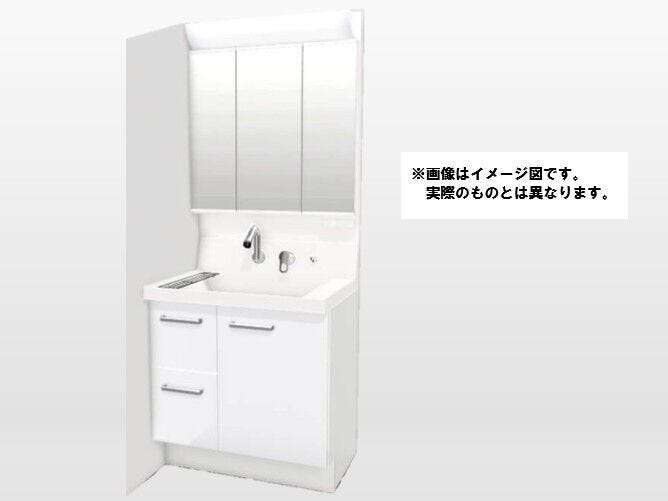 壁付き水栓でお手入れが簡単!衣類のつけ置き洗いや手洗いもストレスなくできるひろびろ洗面ボウル。ミラー裏と洗面台下の収納で、洗面まわりもスッキリ片付きます。