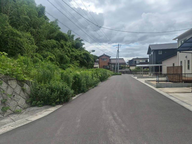 前面道路です。