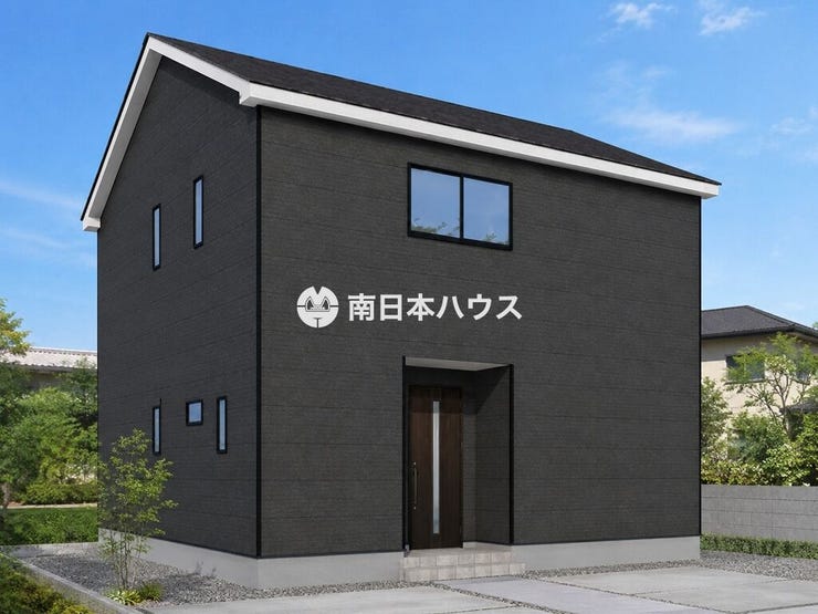 【外観】
掲載の外観パースは、図面を基に作成した完成予想図です。実際の建物とは、色味・質感・形状・外構・植栽・周辺環境などが異なる場合があります。あらかじめご了承ください。