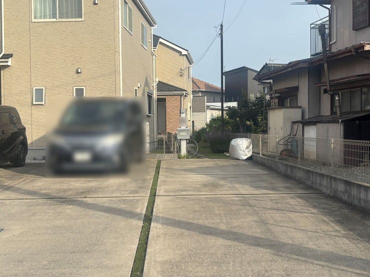 駐車場縦列3台可能です