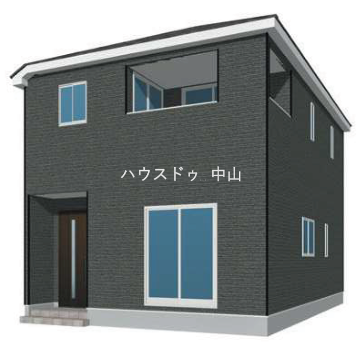 【外観】
\堂々とした佇まいの新築戸建/
洗練された外観デザインが街並みに映える一邸。住まうご家族の誇りとなる、美しさと安心感を兼ね備えた住まいです。