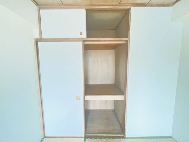 適材適所の収納付きです。