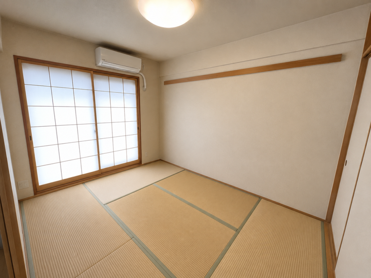 ◇リビングダイニング横の約6帖の和室
※AIによるCG加工を施しています。