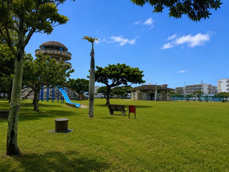 マンタ公園が目の前