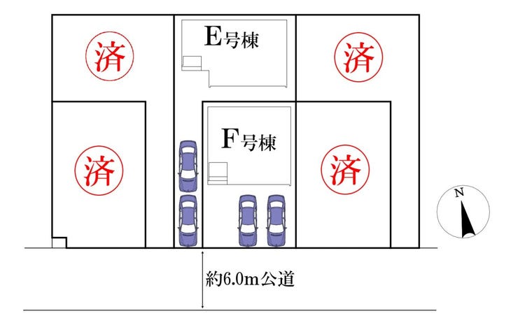 ◎区画図:F号棟