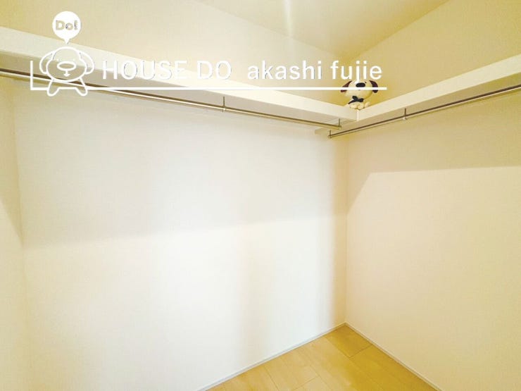 季節物の入れ替えが楽々のウォークインクローゼット