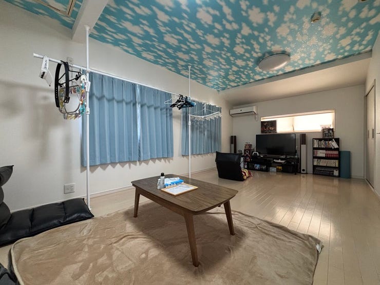 12帖の部屋は壁を設置することによって2部屋に対応可能です♪