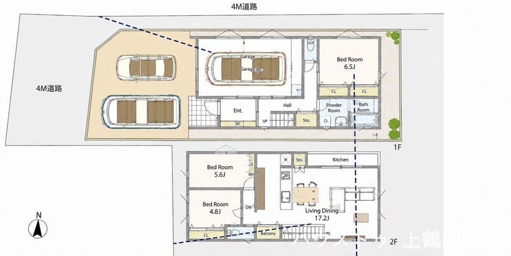 【間取り】
家族それぞれの居場所が確保できるゆとりある間取りの3LDK