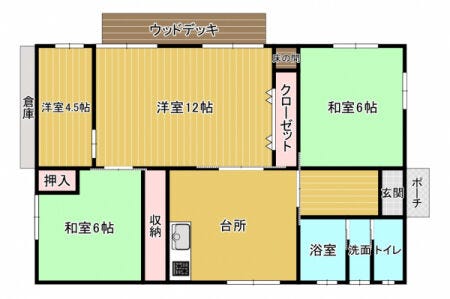 【間取り】
4DKの間取りです