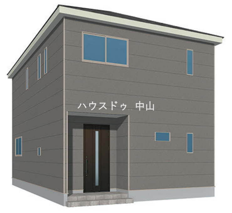 【外観】
\堂々とした佇まいの新築戸建/
洗練された外観デザインが街並みに映える一邸。住まうご家族の誇りとなる、美しさと安心感を兼ね備えた住まいです。