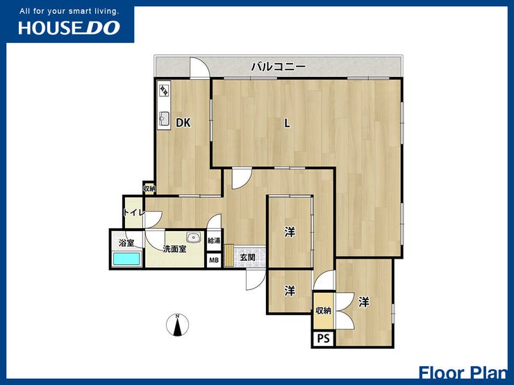 【間取り】
霧ヶ丘ハイマート マンション♪ペット相談♪角部屋♪コンビニまで徒歩約2分♪霧丘中学校まで徒歩約3分♪