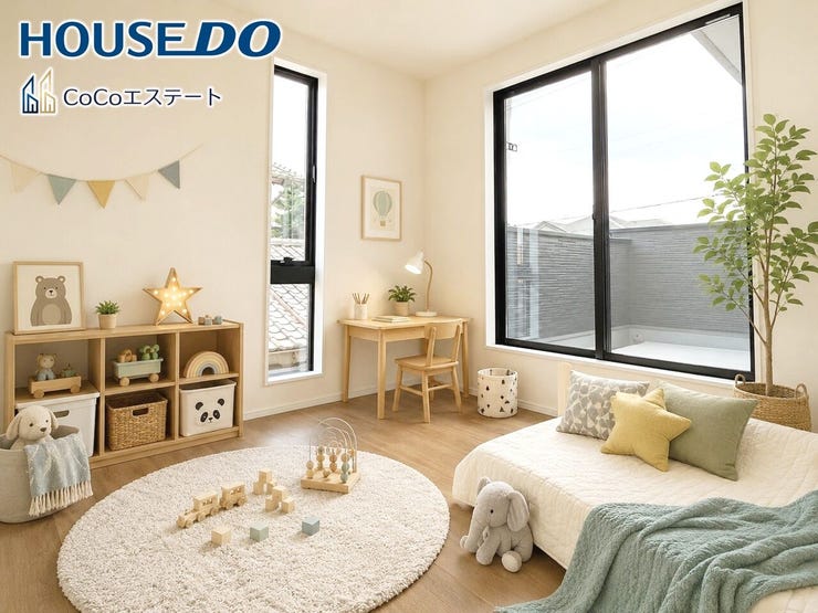 □■洋室■□※家具・小物・CG等はイメージです。
バルコニーに面した5.1帖の洋室です♪
お子様のお部屋や趣味のお部屋などとして使えるナチュラルなデザインです。