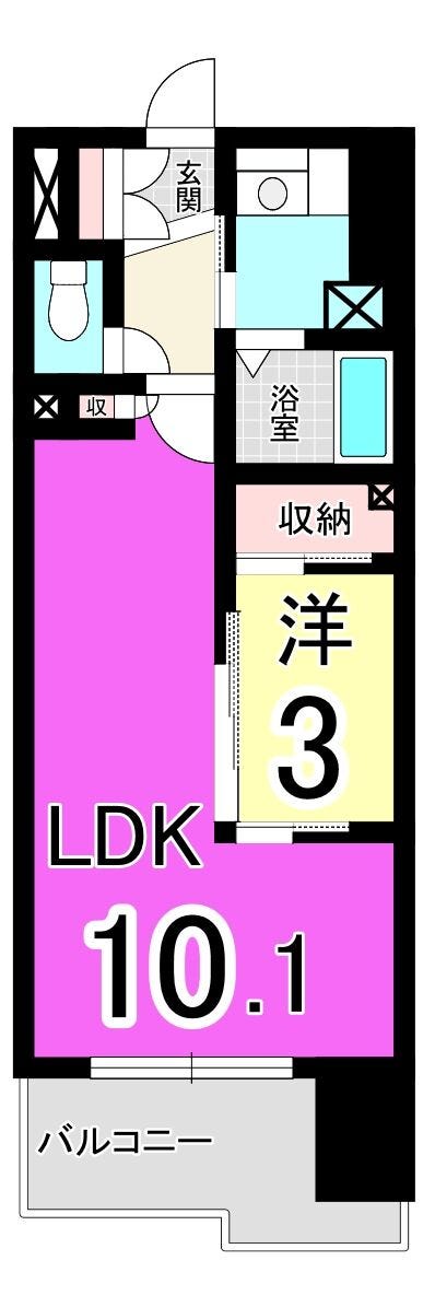 【間取り】
サンレリウス黒崎駅中古マンション♪オートロック♪防犯カメラ♪火災報知器♪エレベーター♪都市ガス♪