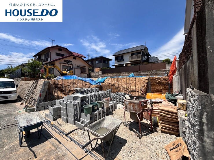 【外観】
【福岡市東区香椎台 新築戸建て】◆香椎東小学校まで歩5分