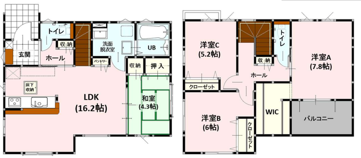 【間取り】
■1号棟・4LDK■