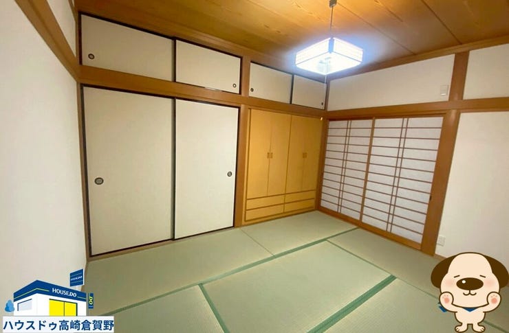暮らしに和の落ち着きをプラスしてくれそうな、使い勝手の良い6帖和室です。
