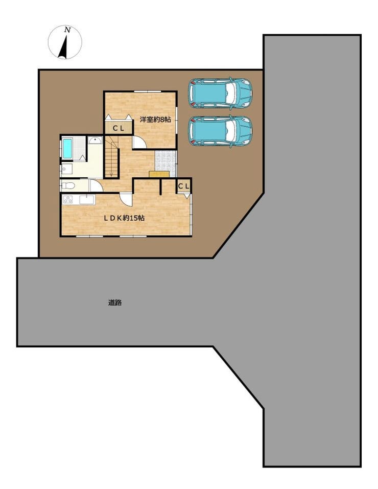 現況と区画図が異なる場合は現況を優先します。