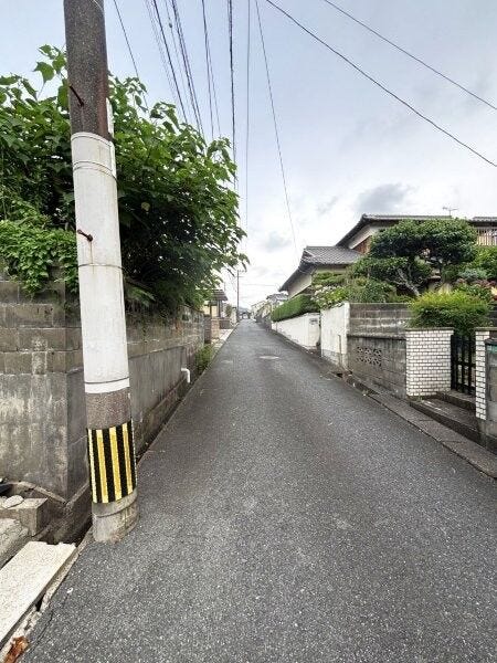 前面道路です