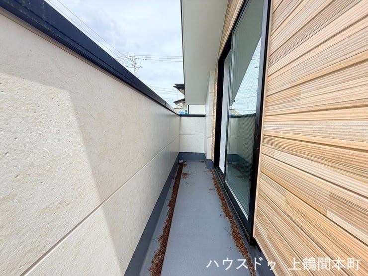 陽当たり良好で、洗濯物もよく乾く快適な外部空間