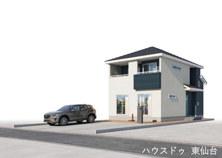 【外観パース】
1号棟外観完成予想図