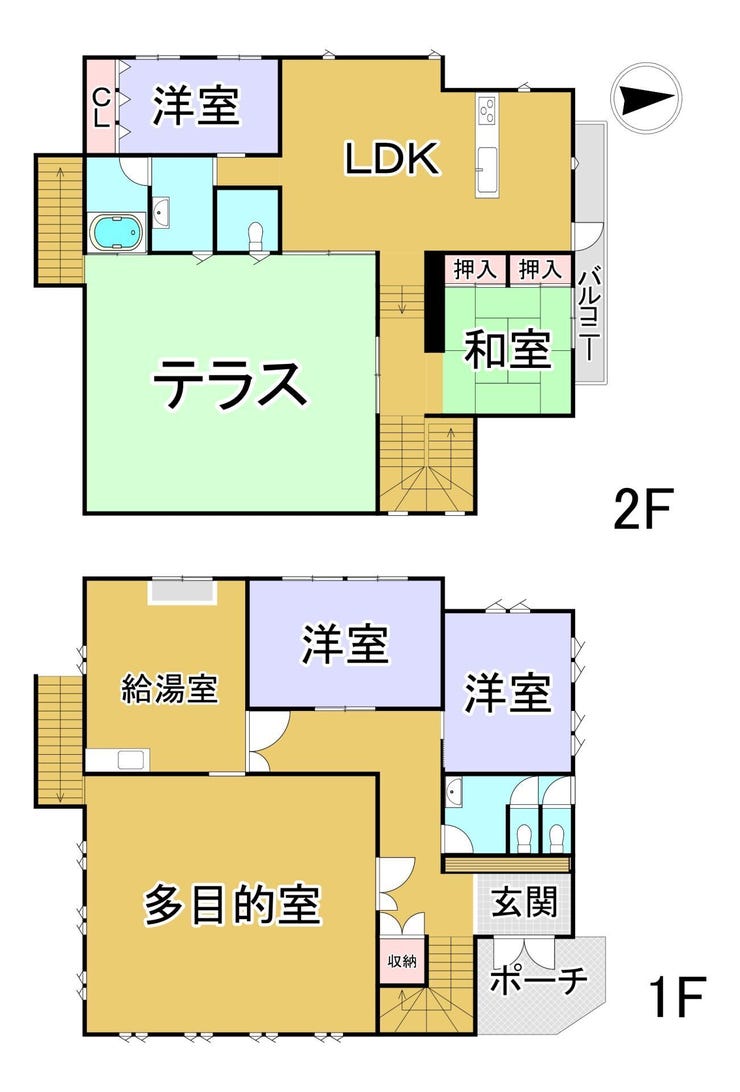 【間取り】
※間取りと現況が異なる場合は現況が優先となります