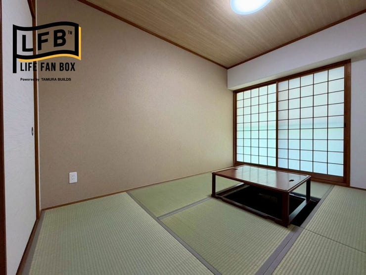 和室は部屋の真ん中に掘こたつが置ける半畳仕上げになっており、風情のある素敵な雰囲気♪