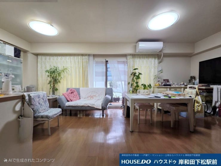 16帖以上あるLDKです。
日当たりも風通しも良好です♪
大きな窓からしっかり採光をとることができます。