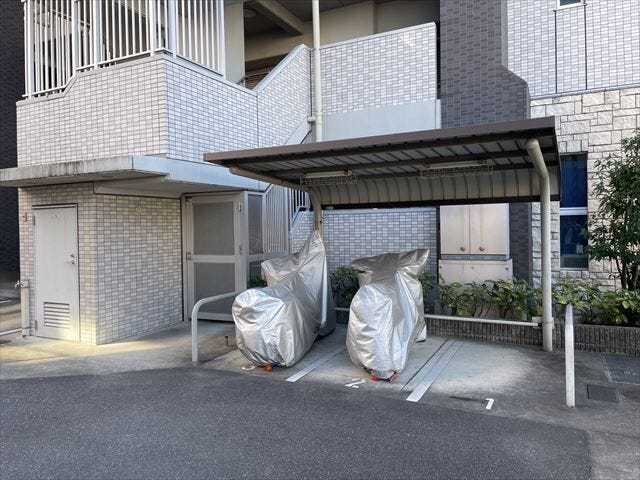 バイク置場です。